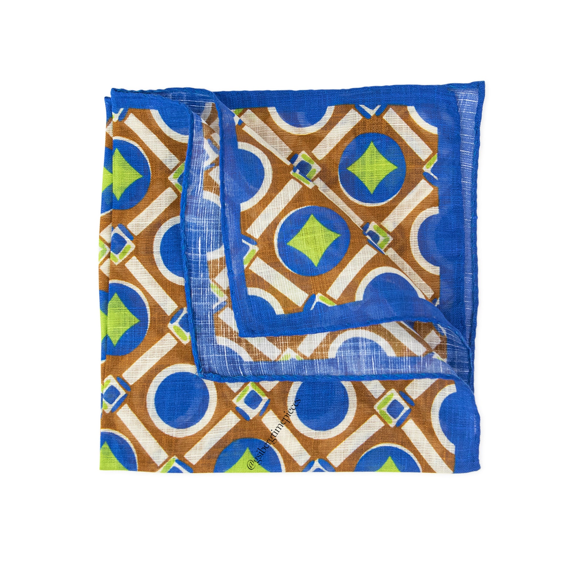 Alter Knabe Einstecktuch im 80s Muster 