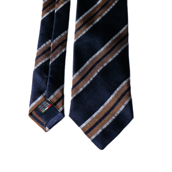 3-Fold Tie Alter Knabe - Navy Regiment gewebt
