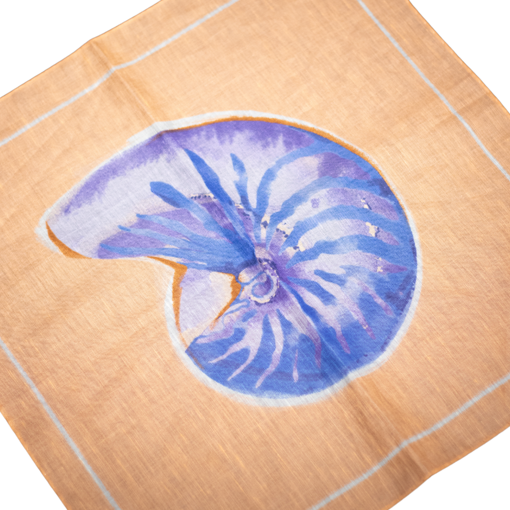 Pocket Square Alter Knabe - "Sommer Edition - NAUTILUS ORANGE"