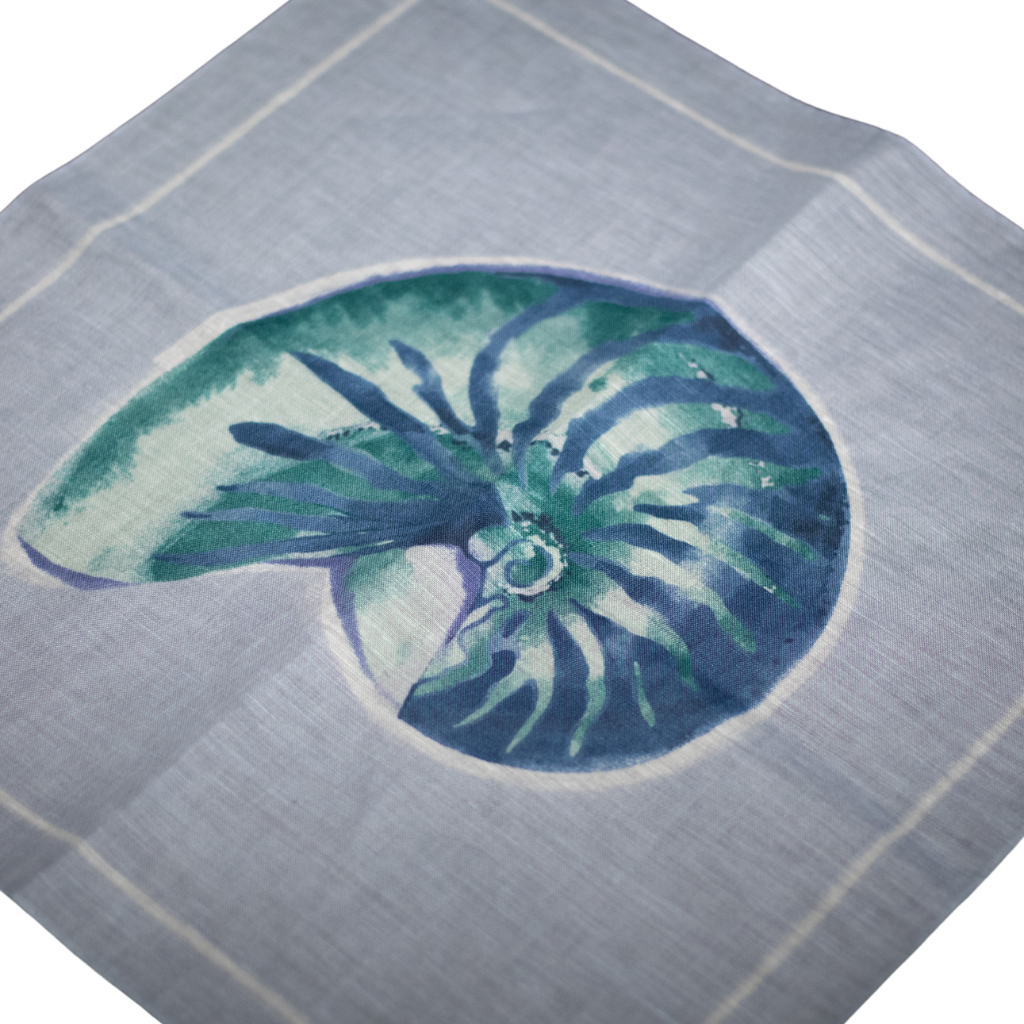 Pocket Square Alter Knabe - "Sommer Edition - NAUTILUS BLUE"