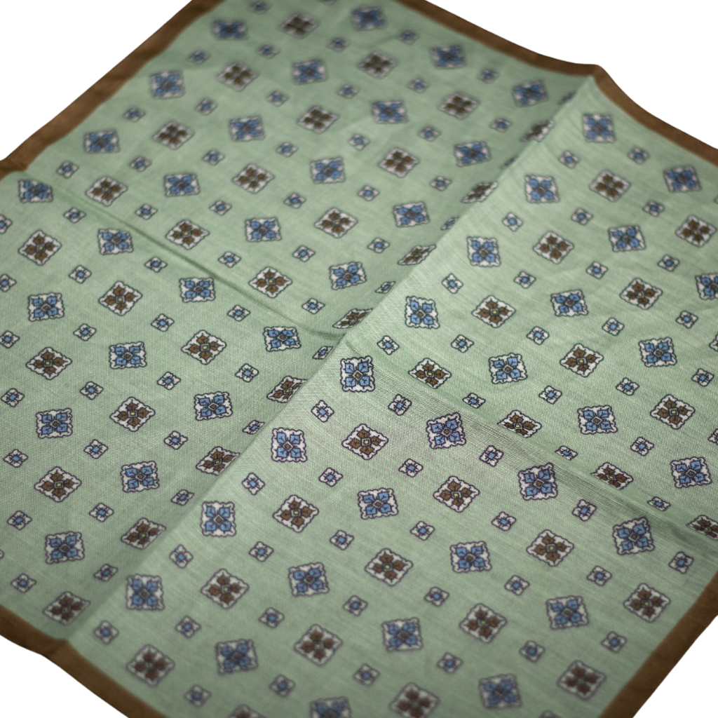 Pocket Square Alter Knabe - "Sommer Edition - FIORE PIAZZA PASTEL MINT"