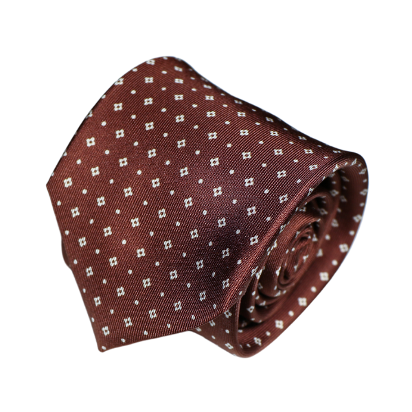 Multi-Fold Tie Alter Knabe - MARRONE