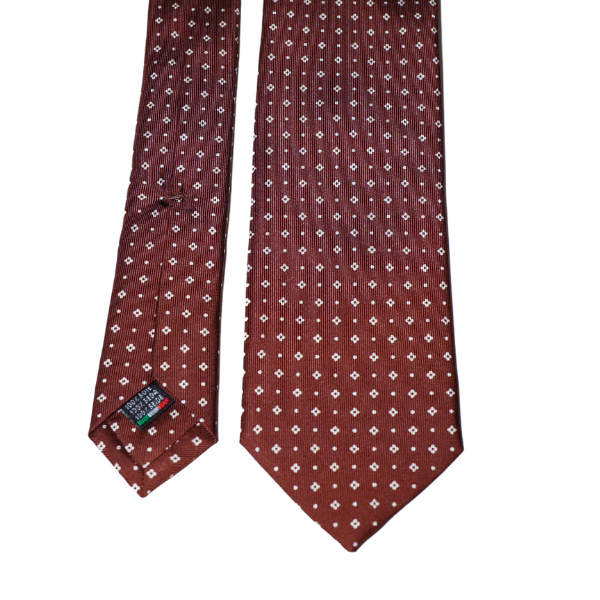 Multi-Fold Tie Alter Knabe - MARRONE