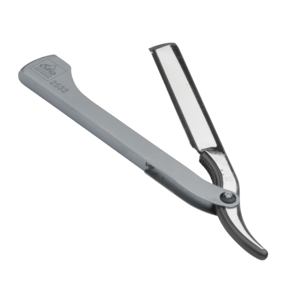 RASIERMESSER FÜR WECHSELKLINGE - METALLSCHALE SILBER