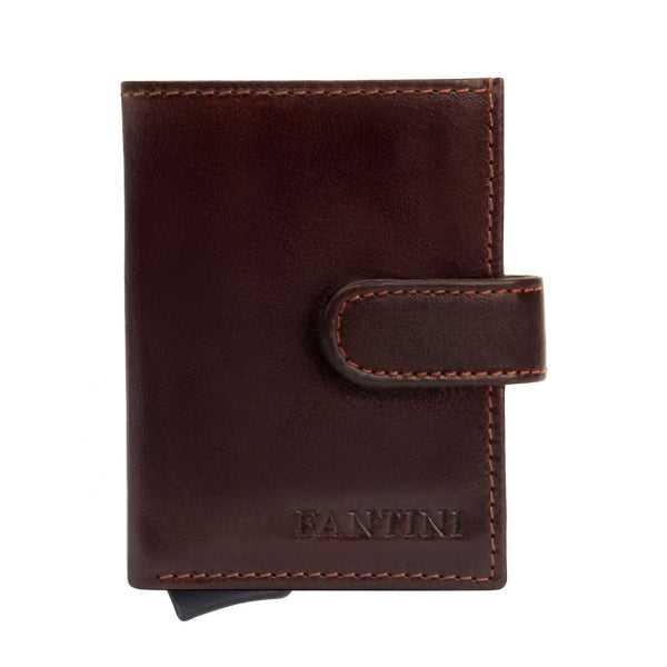 Pop-Up Leather card holder - Braun
