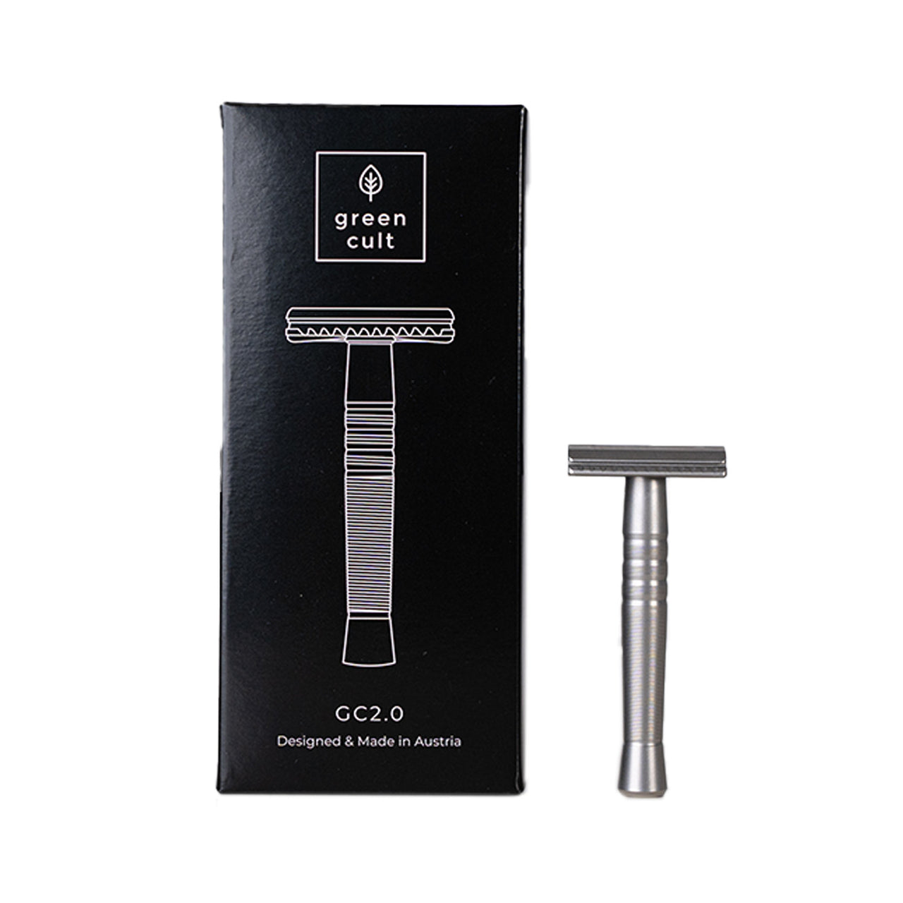 Greencult-Rasierhobel aus Edelstahl GC2.0