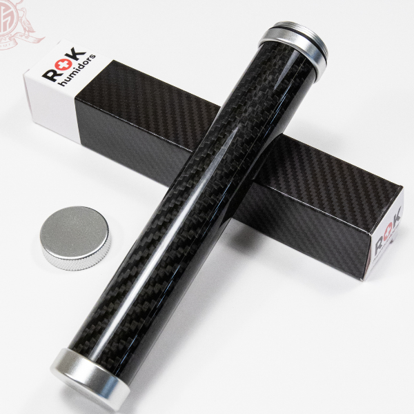 Rock Humidors glossy carbon mit Verpackung bei Herr und Gut 006