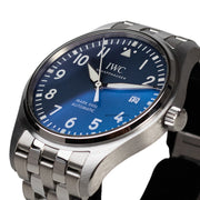 Limited edition IWC Le Petite Prince watch  blue sunburst dail  stainless steel perfect daily watch