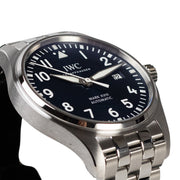 Limited edition IWC Le Petite Prince watch  blue sunburst dail  stainless steel perfect daily watch