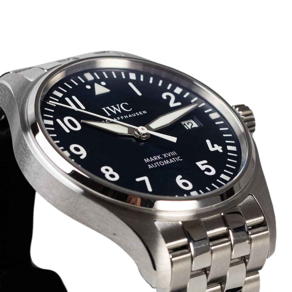 Limited edition IWC Le Petite Prince watch  blue sunburst dail  stainless steel perfect daily watch