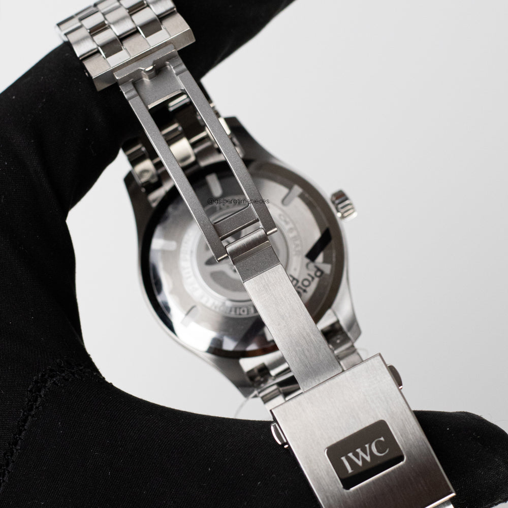 Limited edition IWC Le Petite Prince watch  blue sunburst dail  stainless steel perfect daily watch