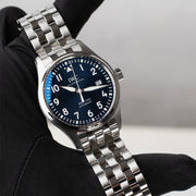 Limited edition IWC Le Petite Prince watch  blue sunburst dail  stainless steel perfect daily watch
