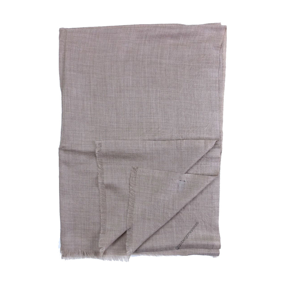 100% Cashmere Scarf Alter Knabe - BEIGE