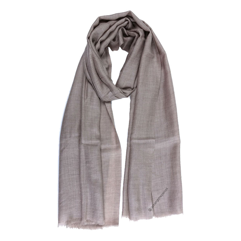 100% Cashmere Scarf Alter Knabe - BEIGE