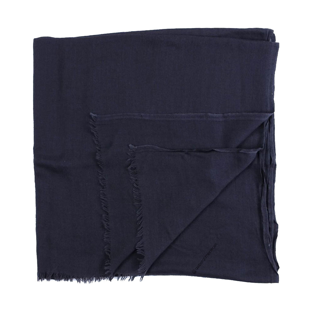 100% Cashmere Scarf Alter Knabe - GRIGIO SCURO