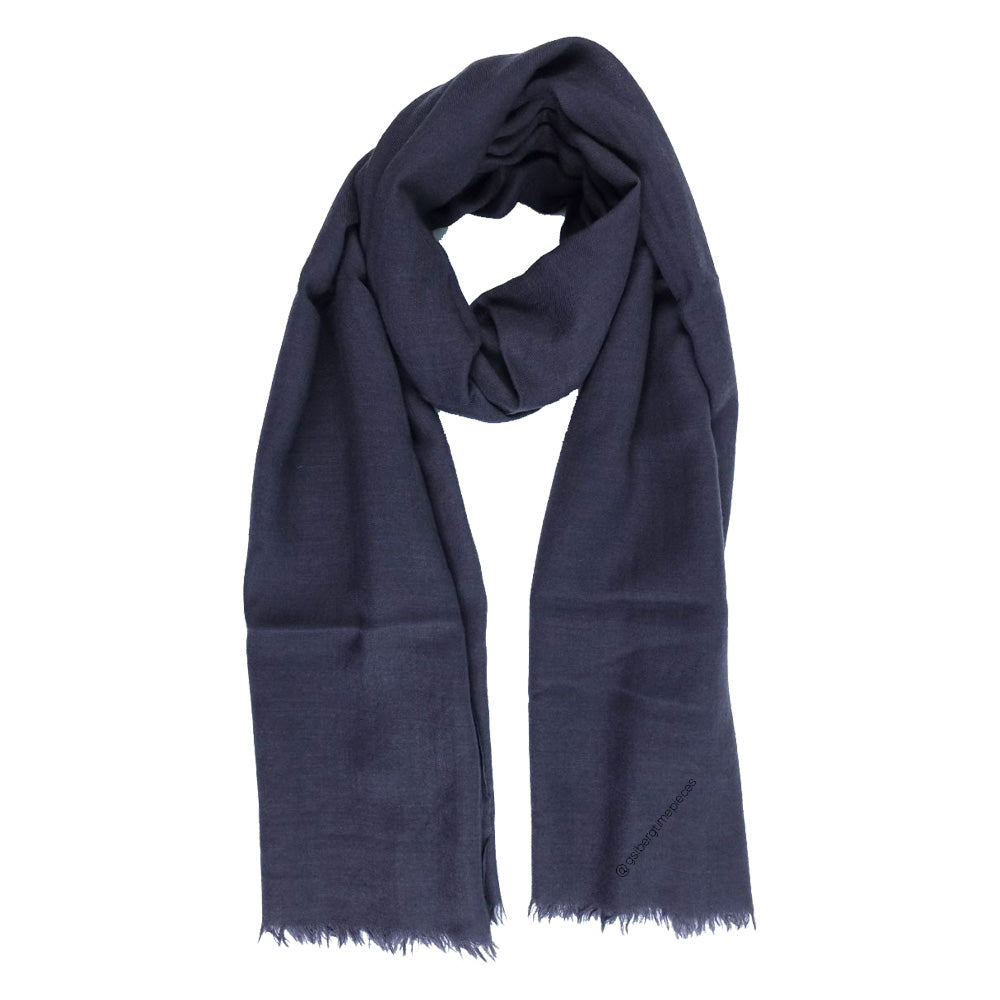 100% Cashmere Scarf Alter Knabe - GRIGIO SCURO